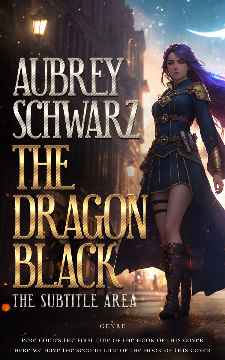 2D view of Premade Science Fiction Book Cover - Thunder