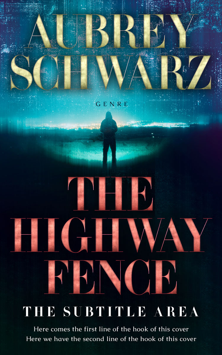 2D view of Premade Science Fiction Book Cover - Tan