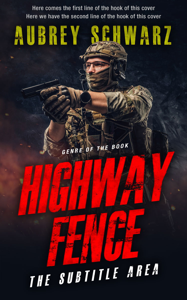 2D view of Premade Action & Adventure Book Cover - Thunderbird