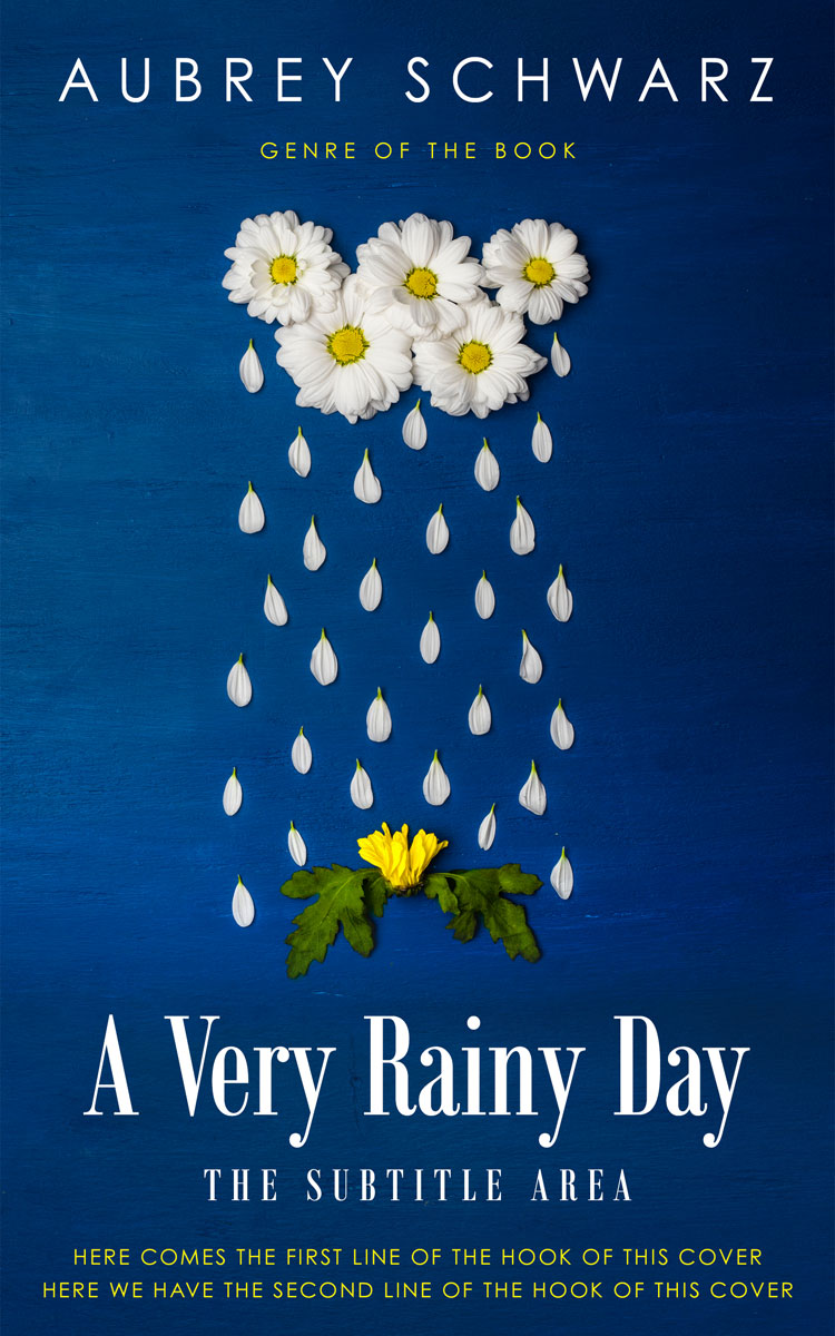 2D view of Premade Romance Book Cover - Deep Sapphire