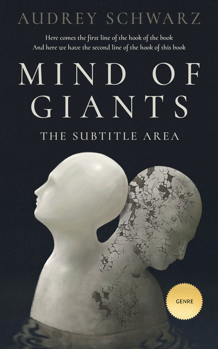 2D view of Premade Abstract Book Cover - Nomad