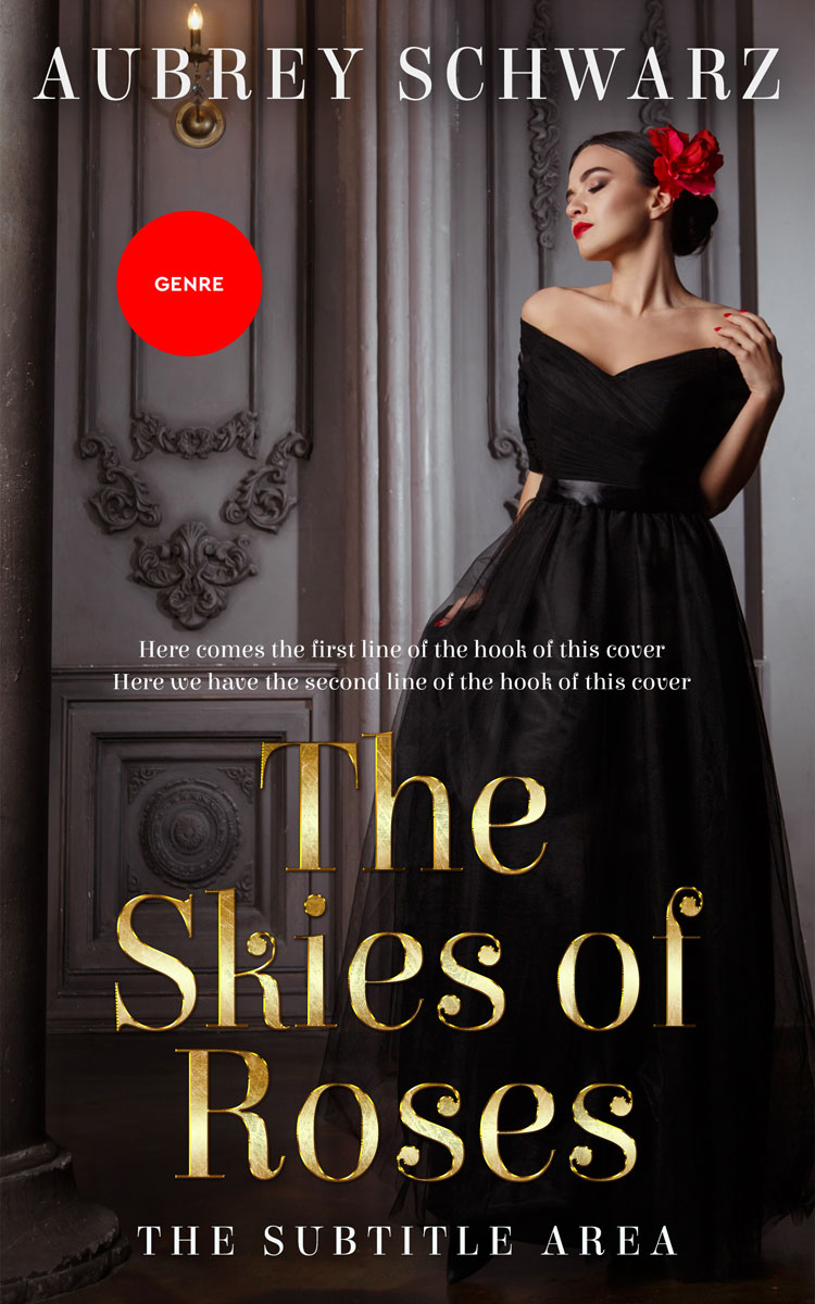 2D view of Premade Romance Book Cover - Cocoa Brown