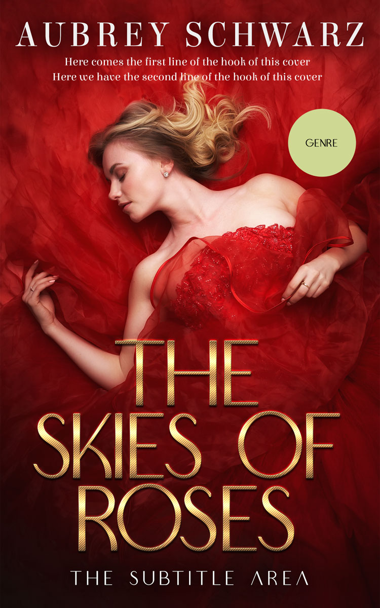 2D view of Premade Erotica Book Cover - Dark Tan