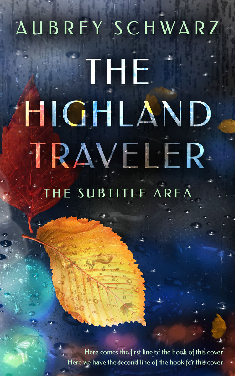 2D view of Premade Travel Book Cover - Ebony Clay