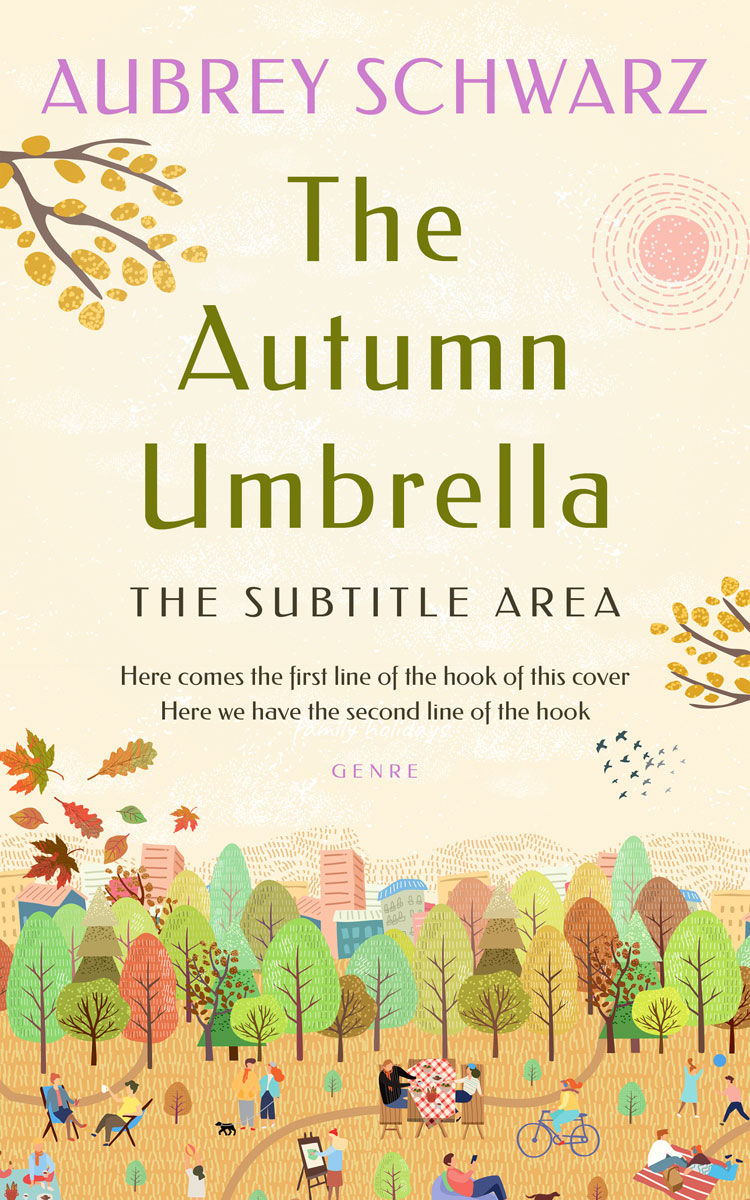 2D view of Premade Literary Fiction Book Cover - Linen