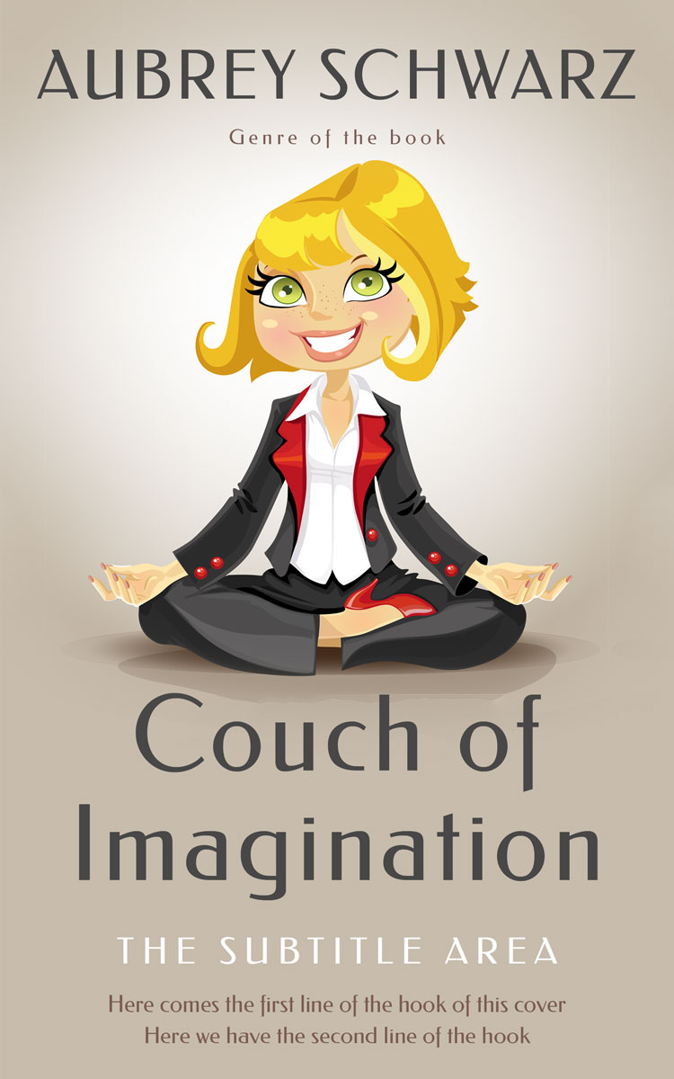 2D view of Premade Chick Lit Book Cover - Sisal