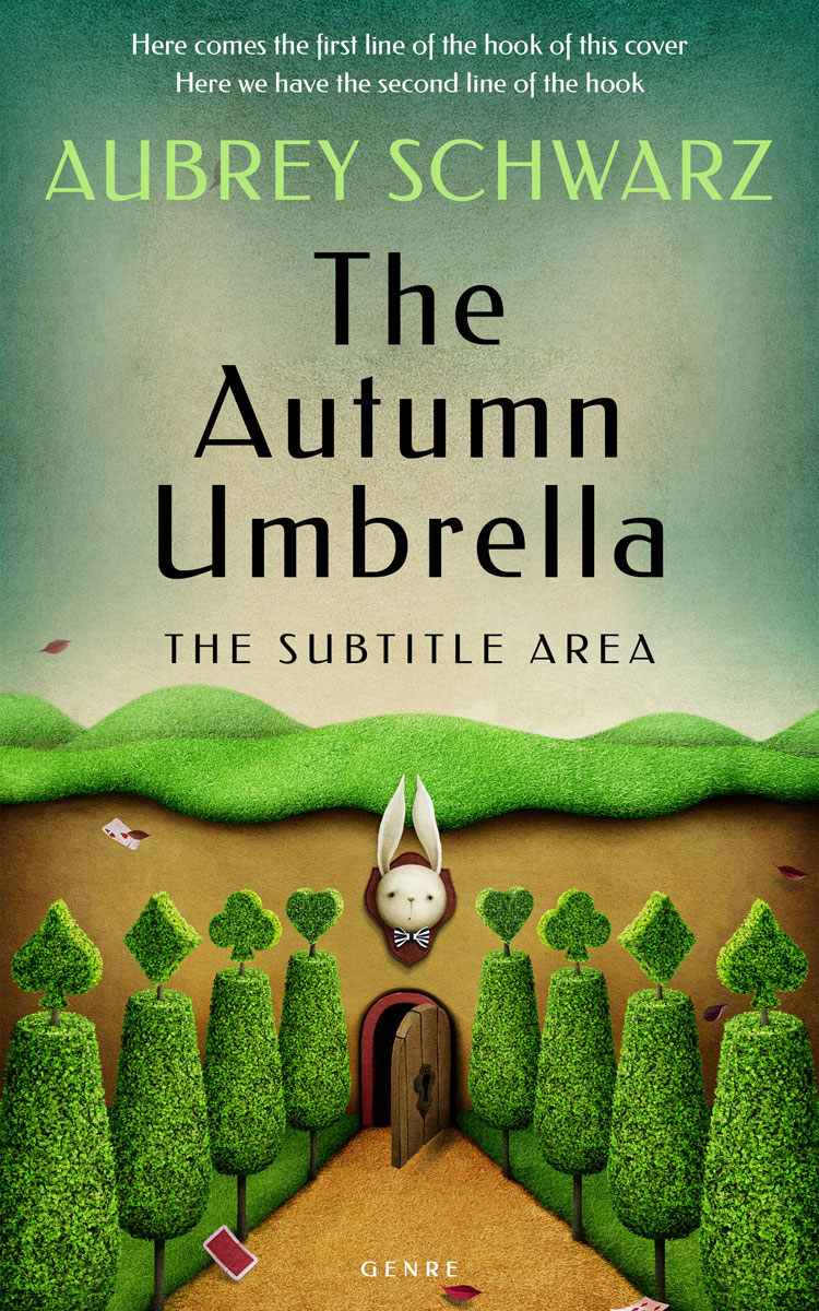 2D view of Premade Children's Book Cover - Asparagus