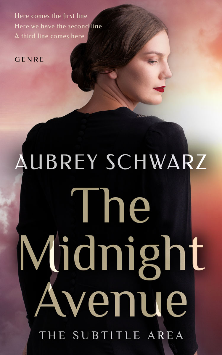 2D view of Premade Romance Book Cover - Cocoa Brown