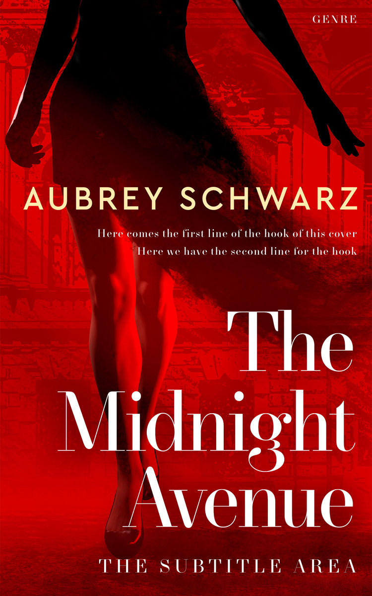 2D view of Premade Chick Lit Book Cover - Sangria