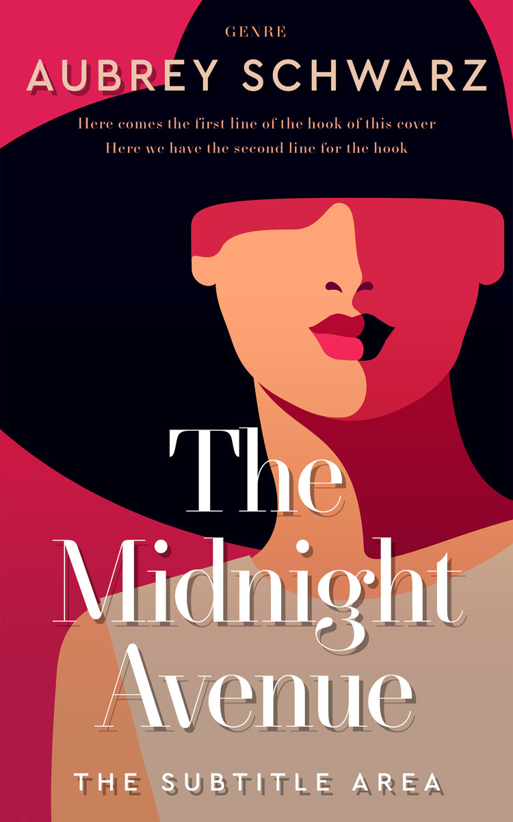 2D view of Premade Chick Lit Book Cover - My Pink