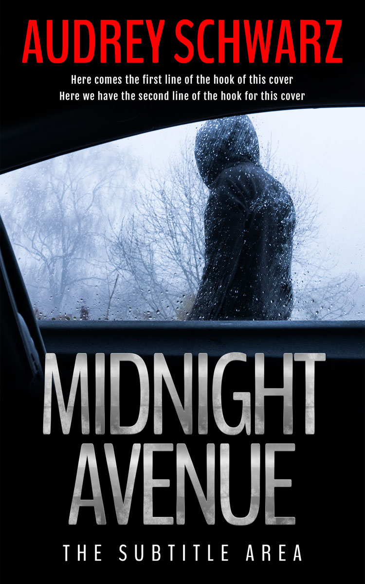 2D view of Premade Mystery & Thriller & Suspense Book Cover - Heather
