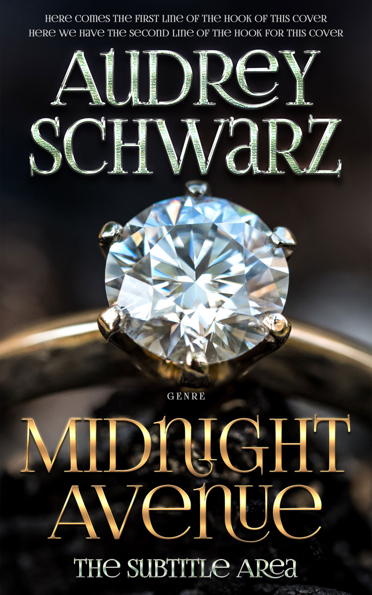 2D view of Premade Romance Book Cover - Cod Gray