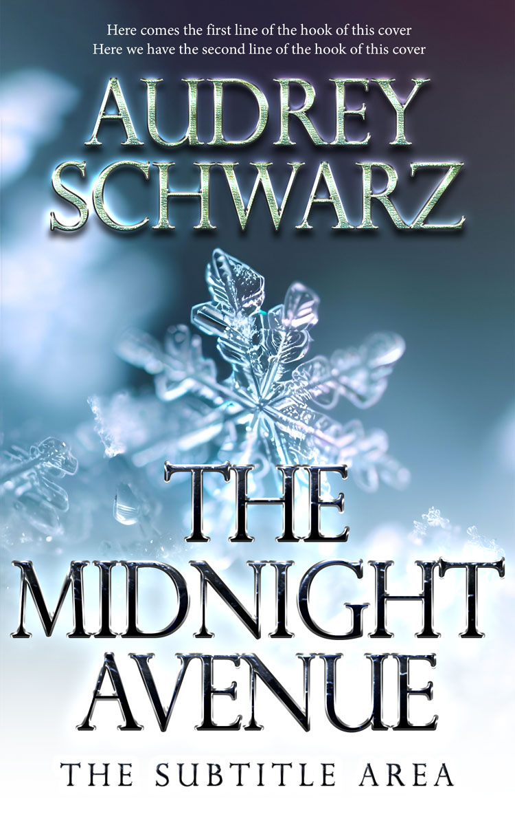 2D view of Premade Nature Book Cover - Oxford Blue