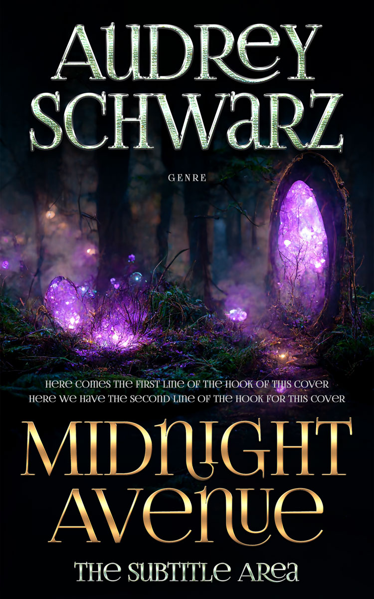 2D view of Premade Fantasy Book Cover - Cold Turkey