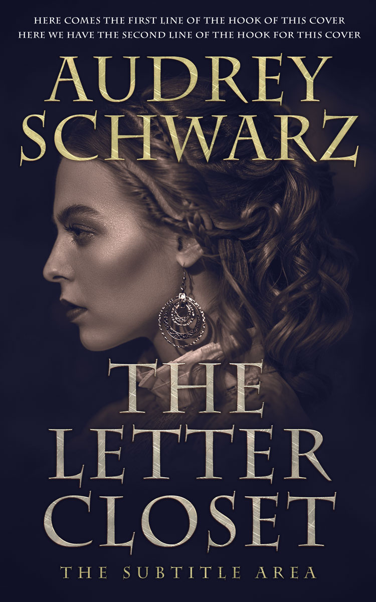 2D view of Premade Royal Romance Book Cover - Steel Gray