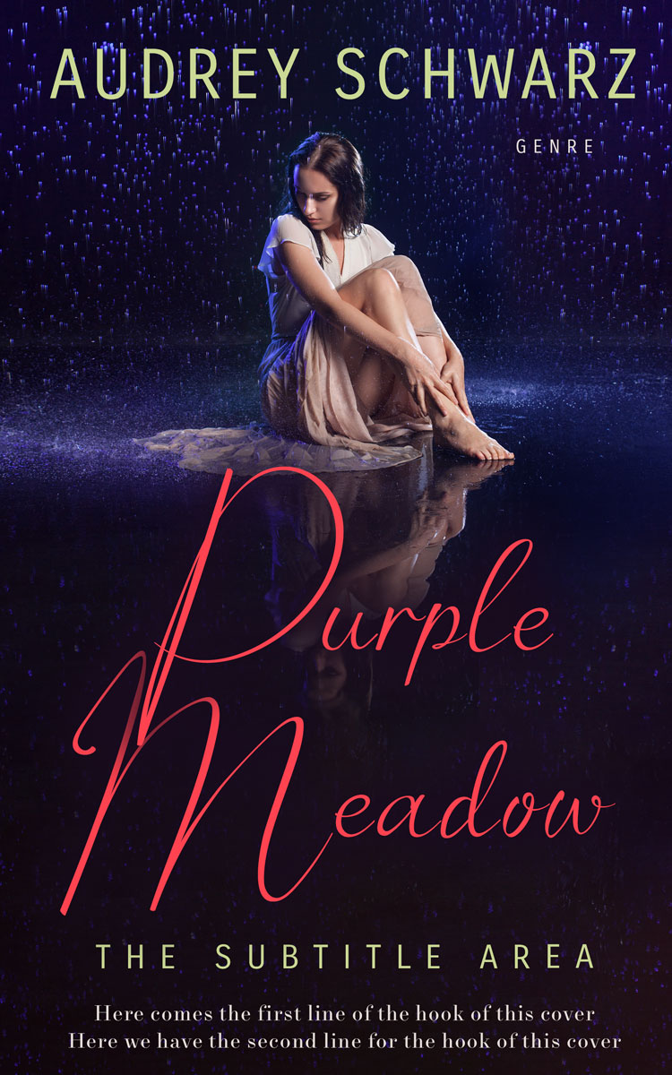 2D view of Premade Teen & Young Adult Book Cover - Ebony