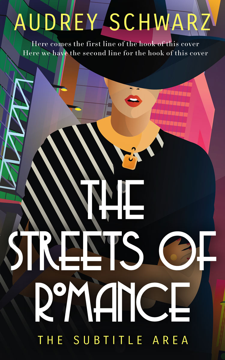 2D view of Premade Chick Lit Book Cover - My Pink