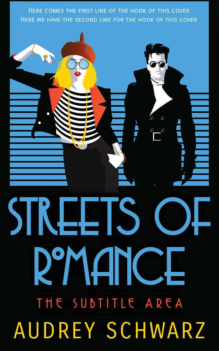 2D view of Premade Teen & Young Adult Book Cover - Havelock Blue