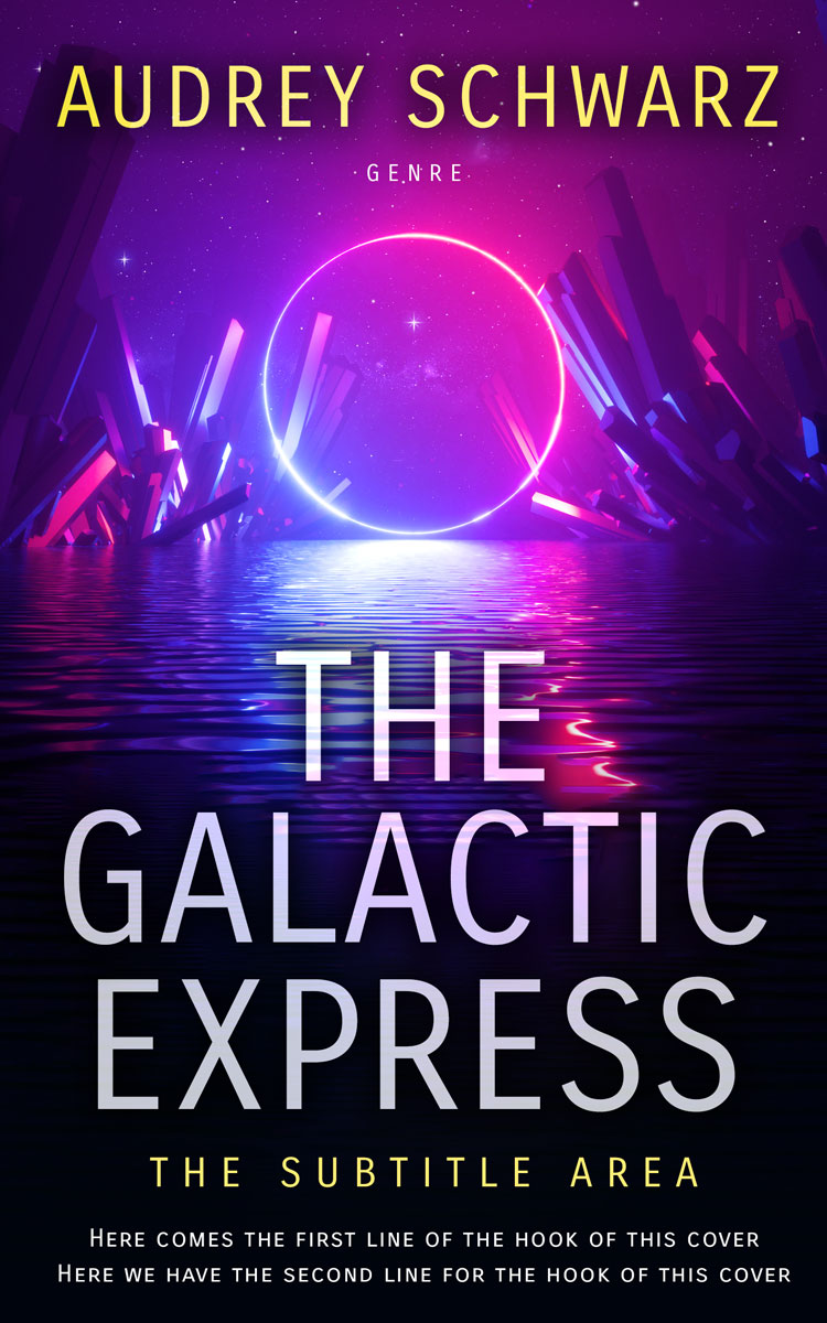 2D view of Orchid #27818 - Premade Science Fiction Book Cover