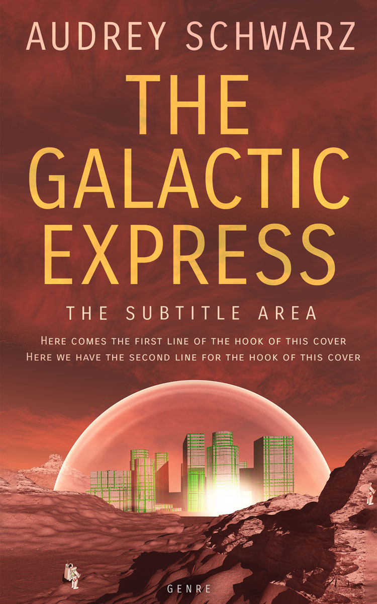 2D view of Premade Science Fiction Book Cover - Old Copper