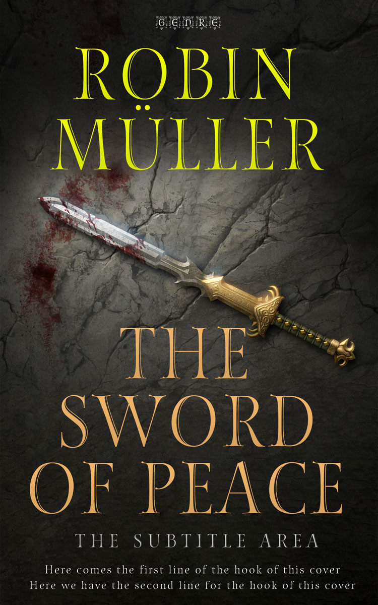 2D view of Premade Fantasy Book Cover - Tuatara