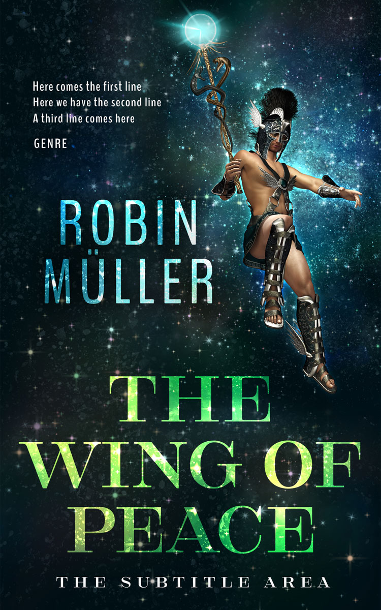 2D view of Premade Fantasy Book Cover - Aztec