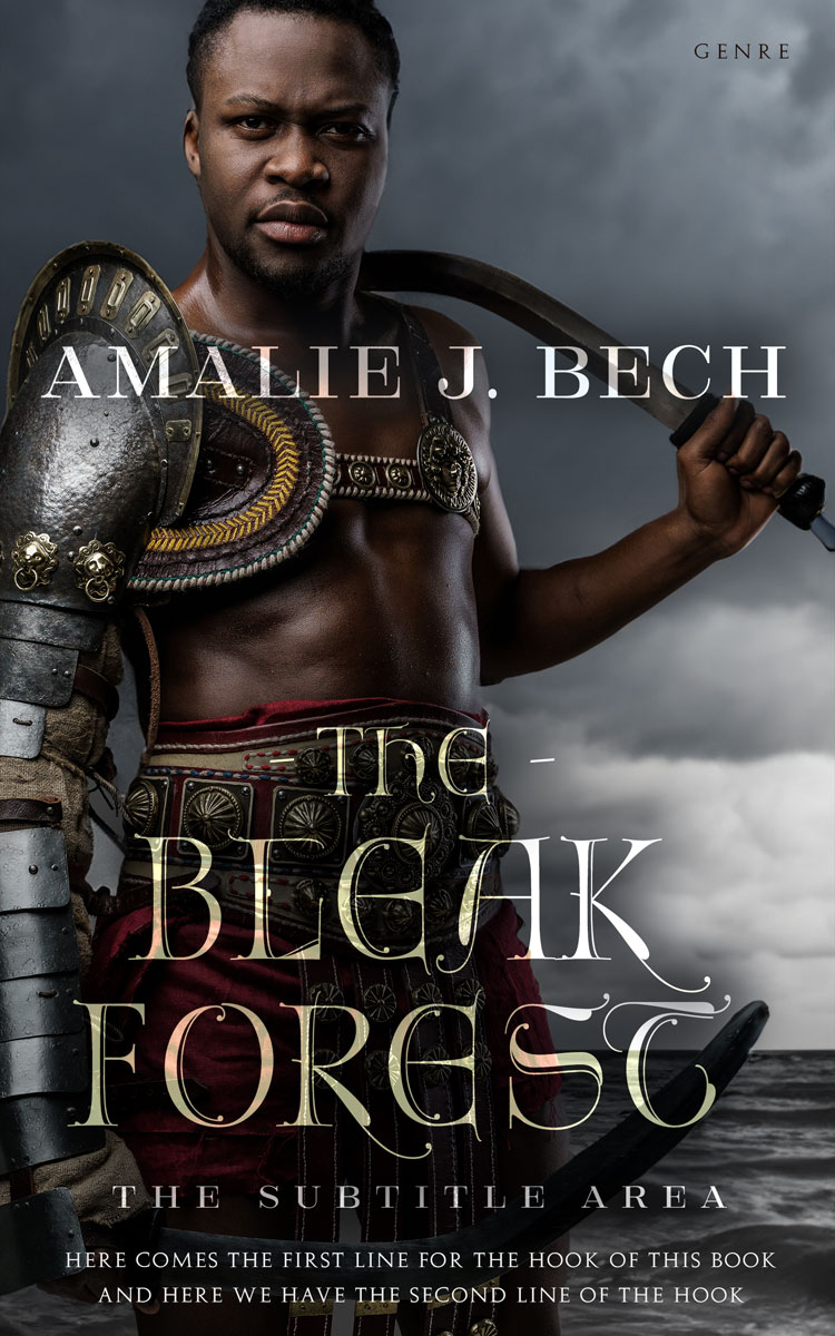 2D view of Premade Fantasy Book Cover - Thunder