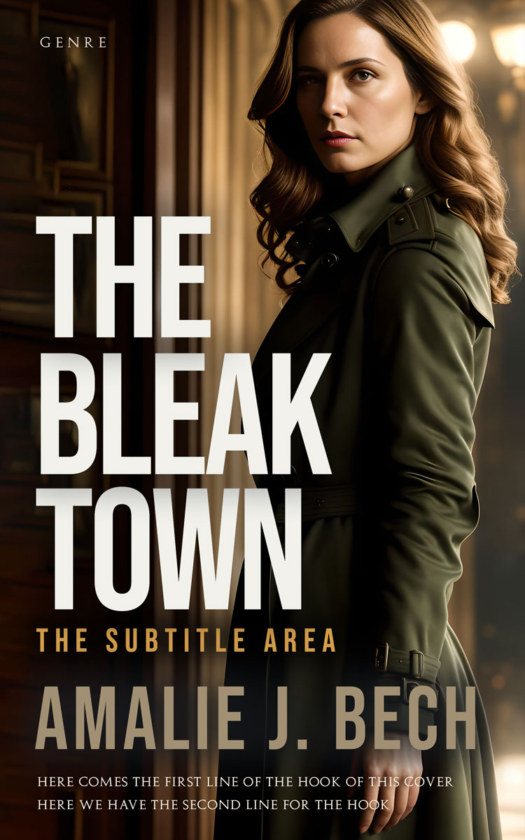 2D view of Premade Mystery & Thriller & Suspense Book Cover - Akaroa