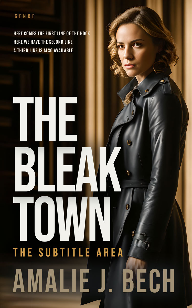 2D view of Premade Mystery & Thriller & Suspense Book Cover - Vanilla