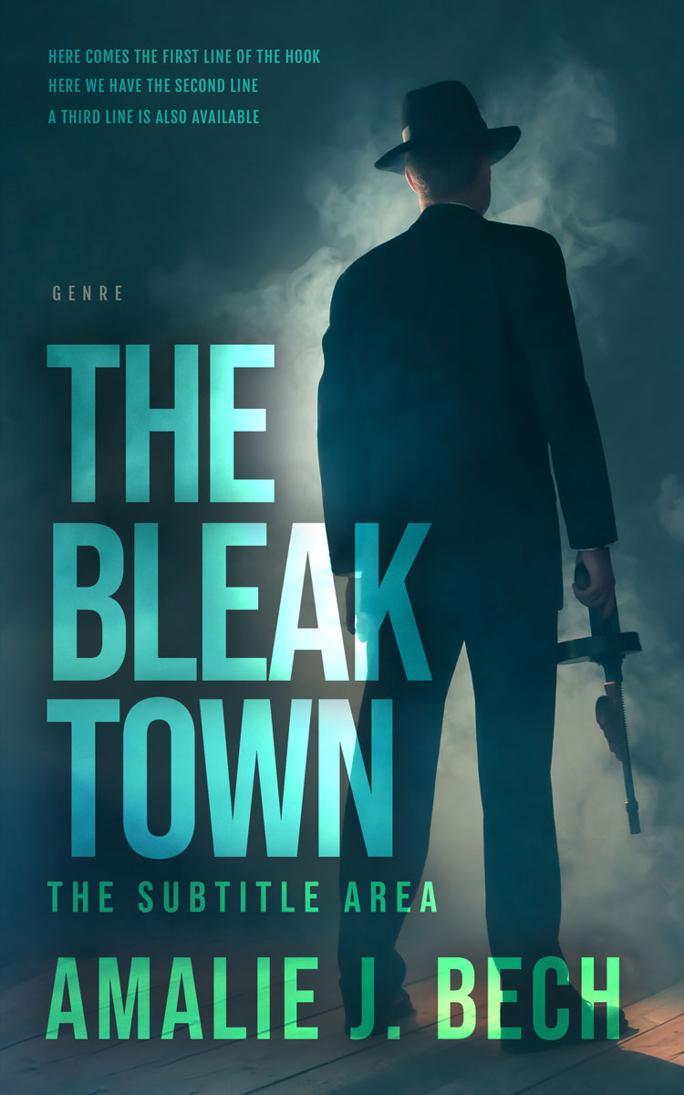 2D view of Premade Mystery & Thriller & Suspense Book Cover - Nile Blue