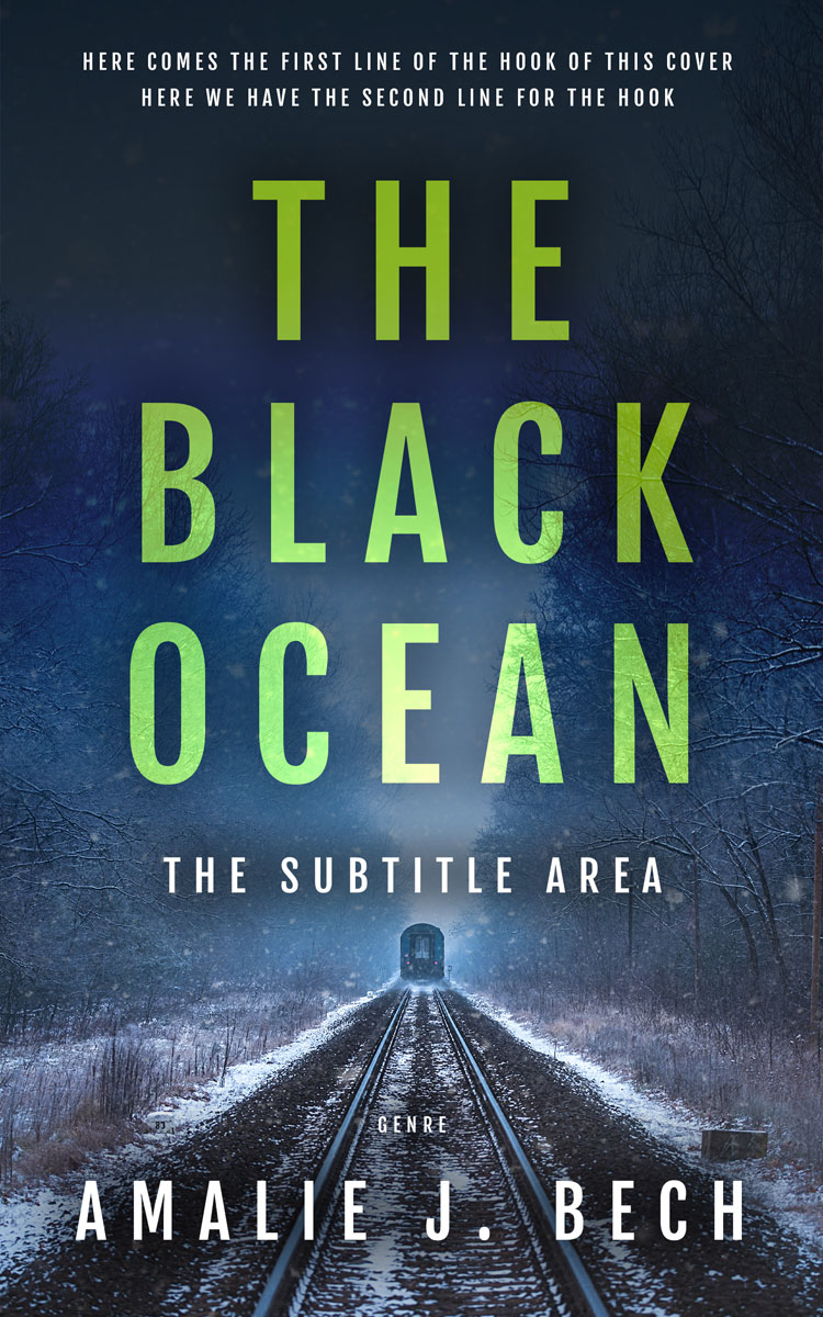 2D view of Premade Mystery & Thriller & Suspense Book Cover - Pickled Bluewood