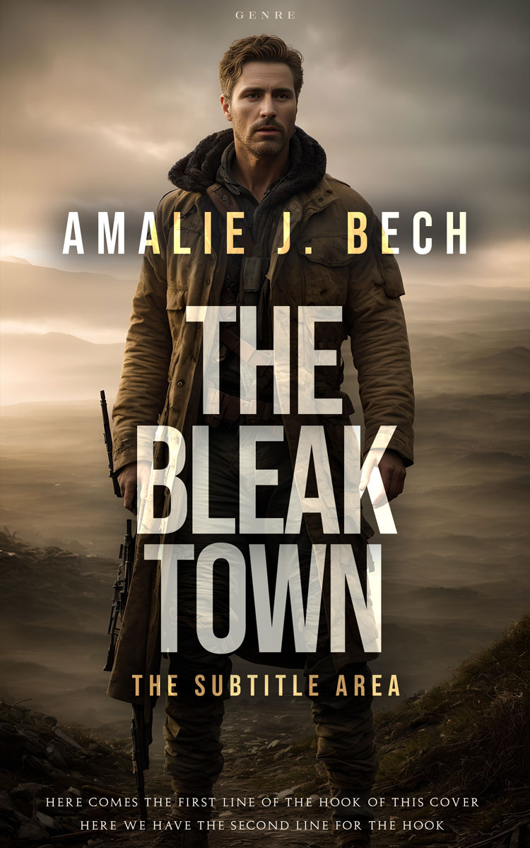 2D view of Premade Apocalyptica Book Cover - Birch