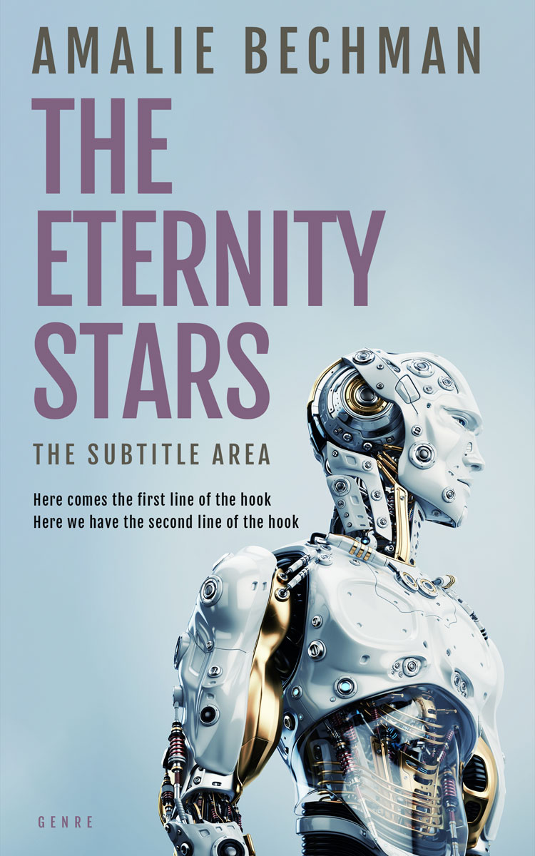 2D view of Premade Science Fiction Book Cover - Heather