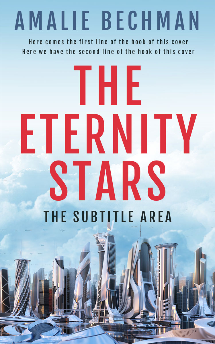 2D view of Premade Science Fiction Book Cover - Jagged Ice