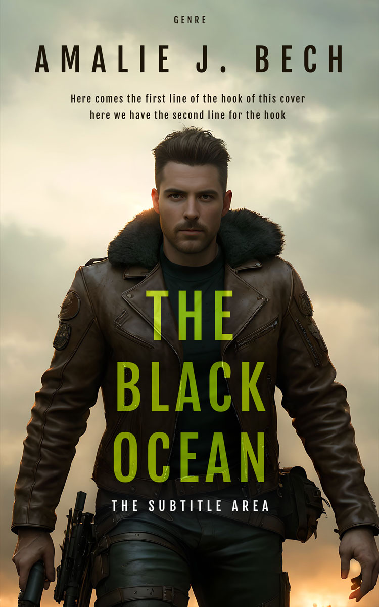 2D view of Premade Action & Adventure Book Cover - Coral Reef