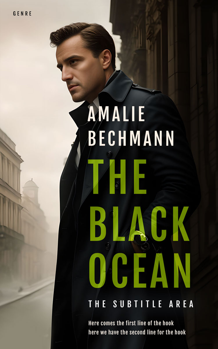 2D view of Premade Mystery & Thriller & Suspense Book Cover - Zeus