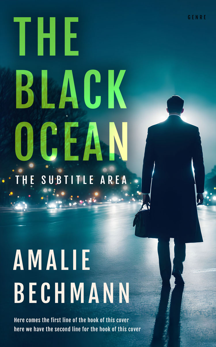 2D view of Premade Mystery & Thriller & Suspense Book Cover - Tarawera