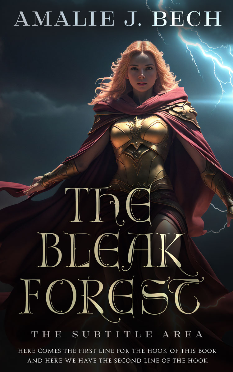 2D view of Premade Fantasy Book Cover - Shark