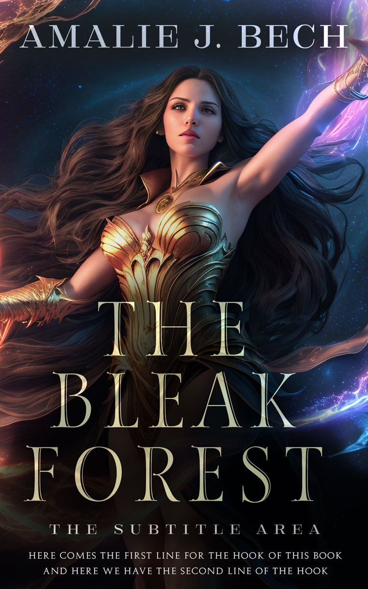 2D view of Premade Fantasy Book Cover - Shark