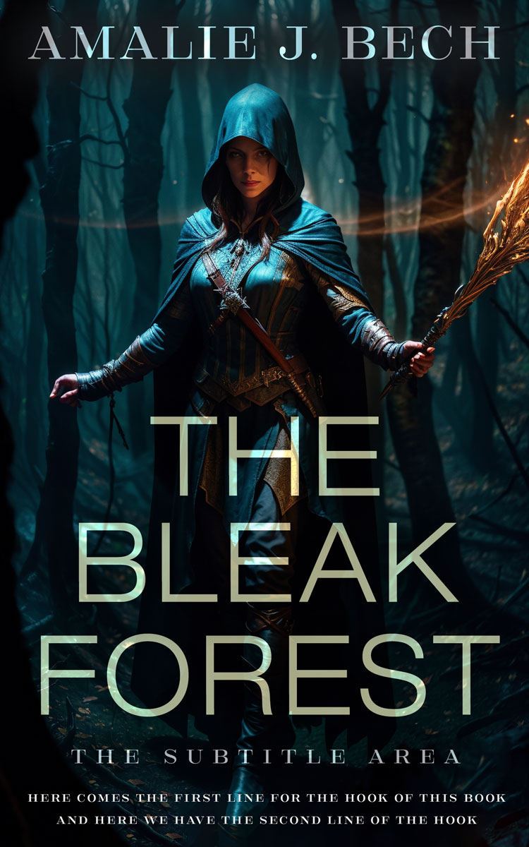 2D view of Premade Fantasy Book Cover - Aztec