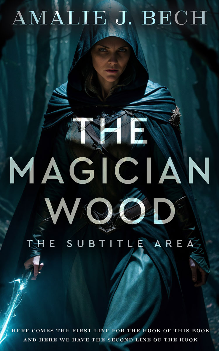 2D view of Premade Fantasy Book Cover - Firefly