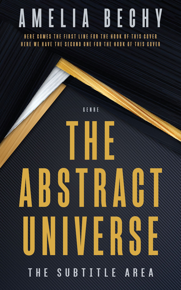 2D view of Premade Abstract Book Cover - Shark