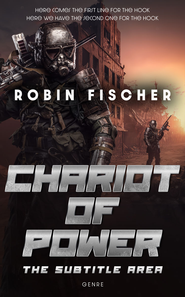 2D view of Premade Apocalyptica Book Cover - Rodeo Dust