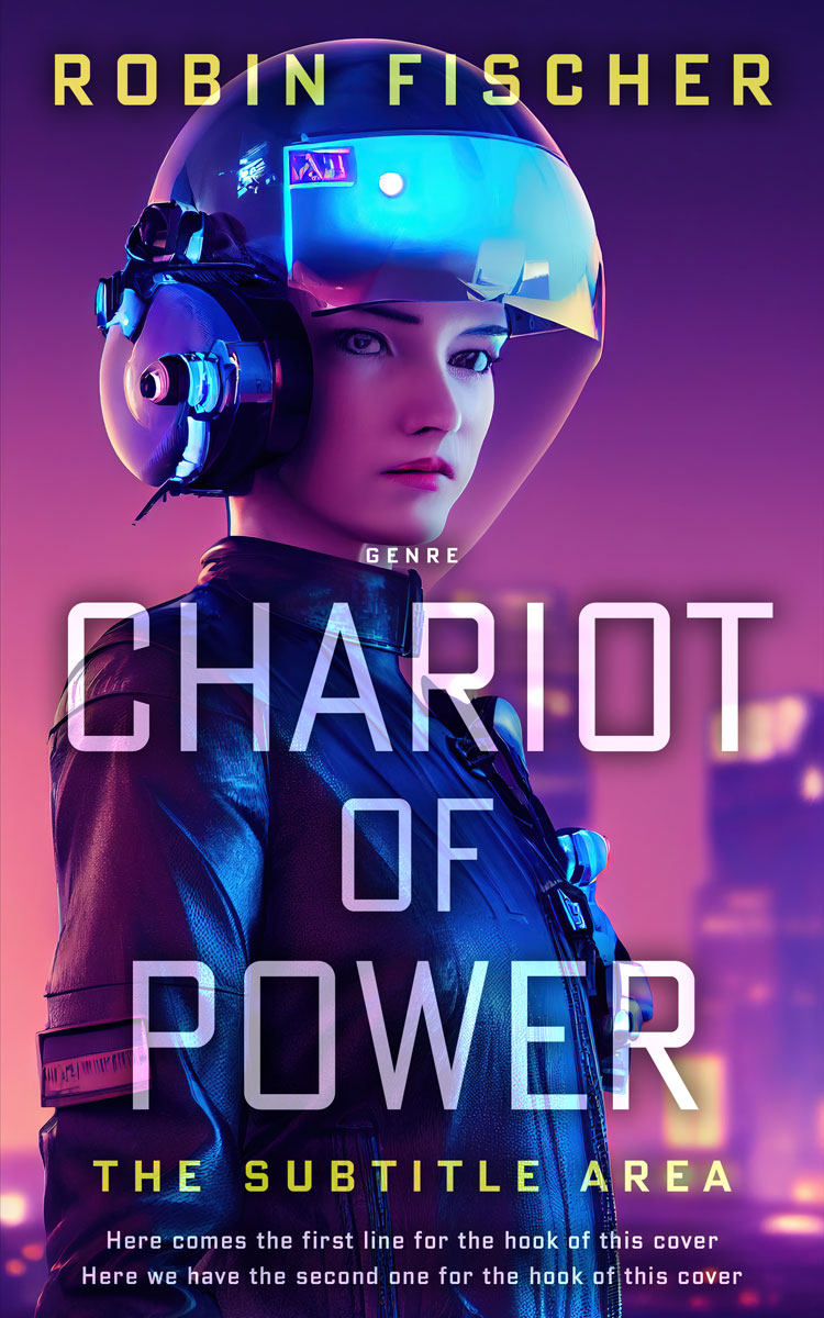 2D view of Premade Science Fiction Book Cover - Meteorite