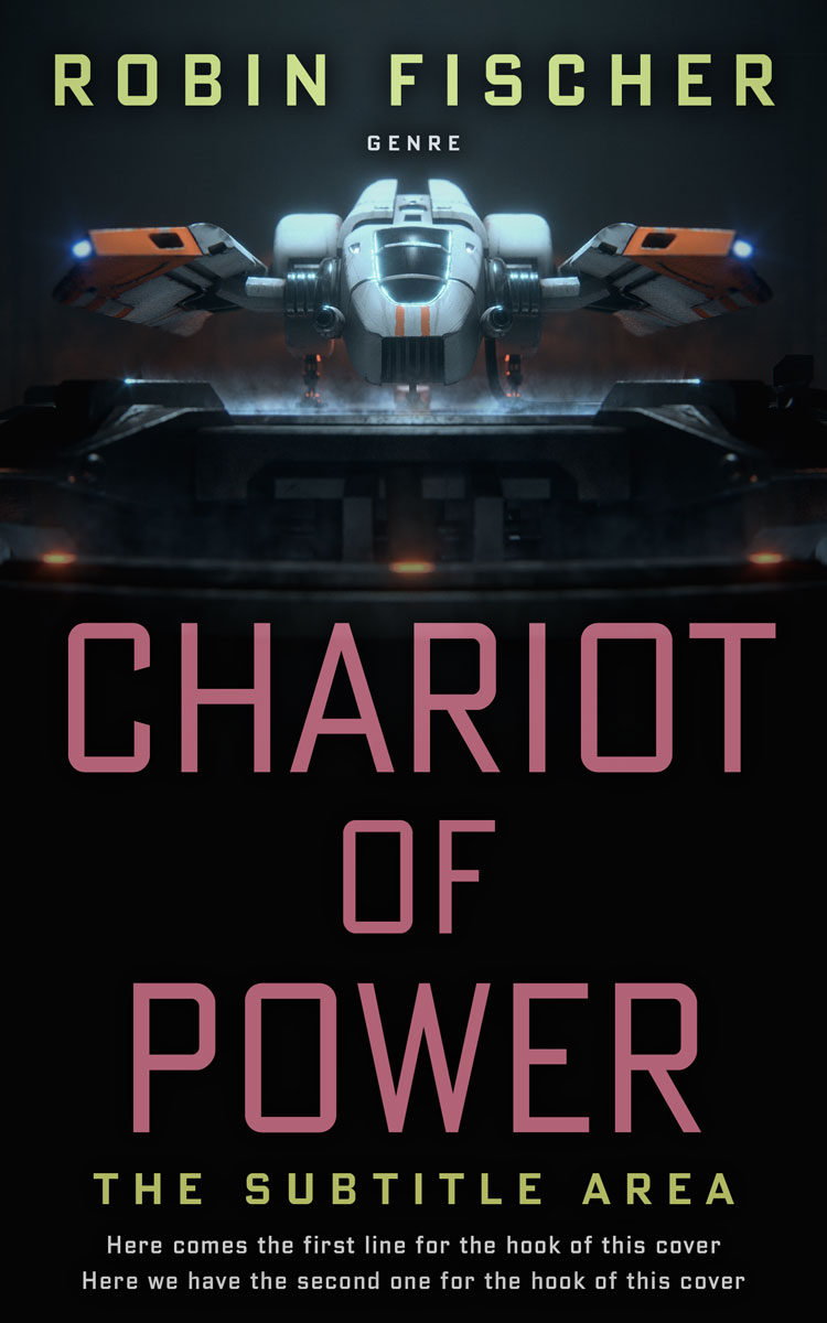 2D view of Premade Science Fiction Book Cover - Woodsmoke