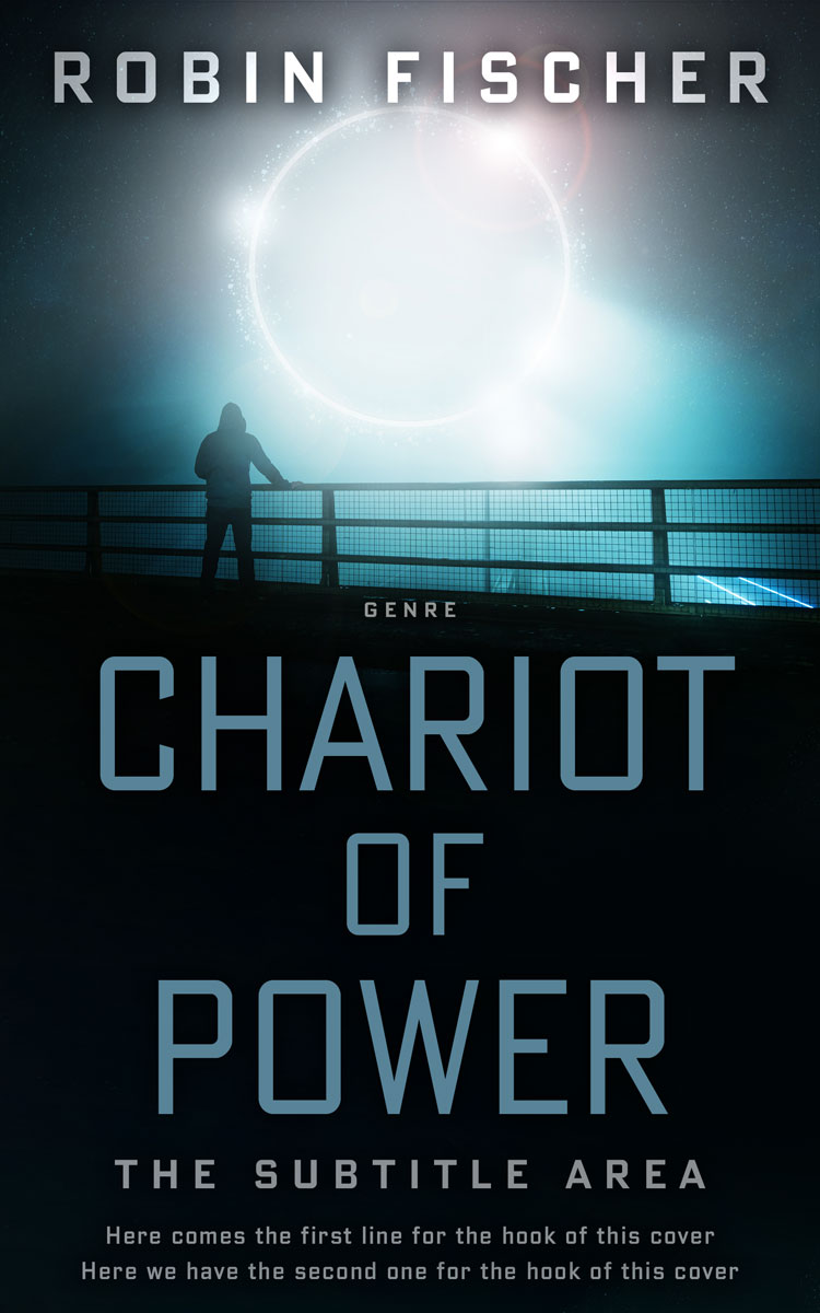 2D view of Premade Science Fiction Book Cover - Geyser