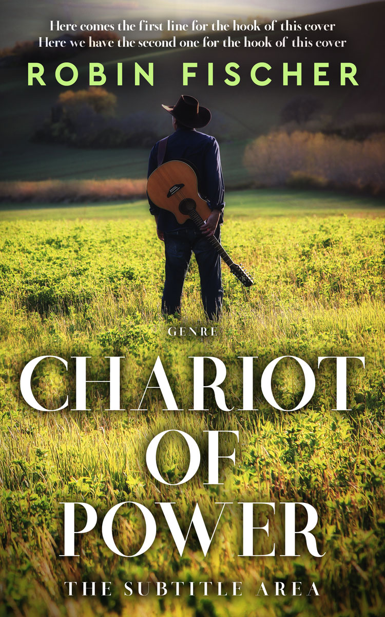 2D view of Premade Western Book Cover - Birch