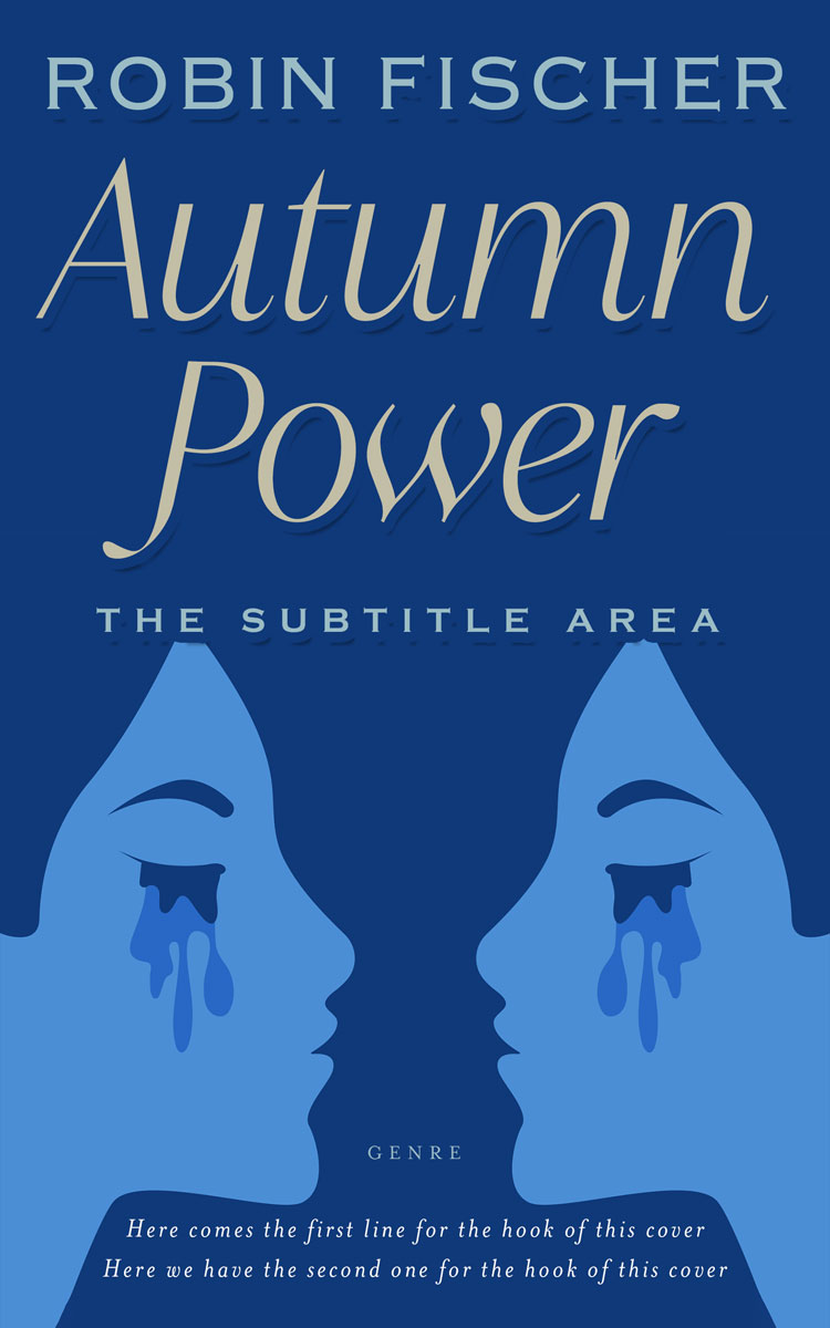 2D view of Premade Literary Fiction Book Cover - Chathams Blue