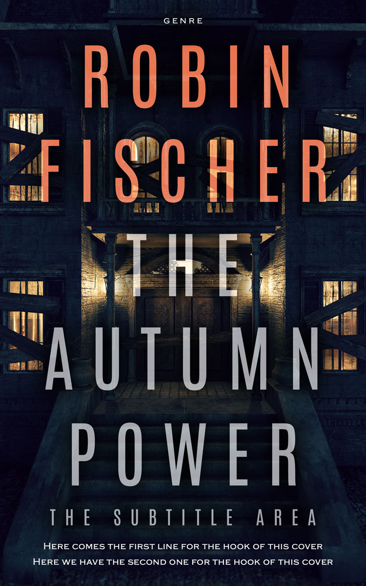 2D view of Premade Horror Book Cover - Vulcan