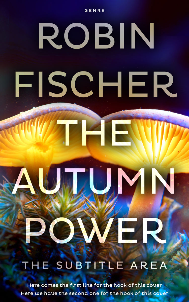 2D view of Premade Nature Book Cover - Harvest Gold